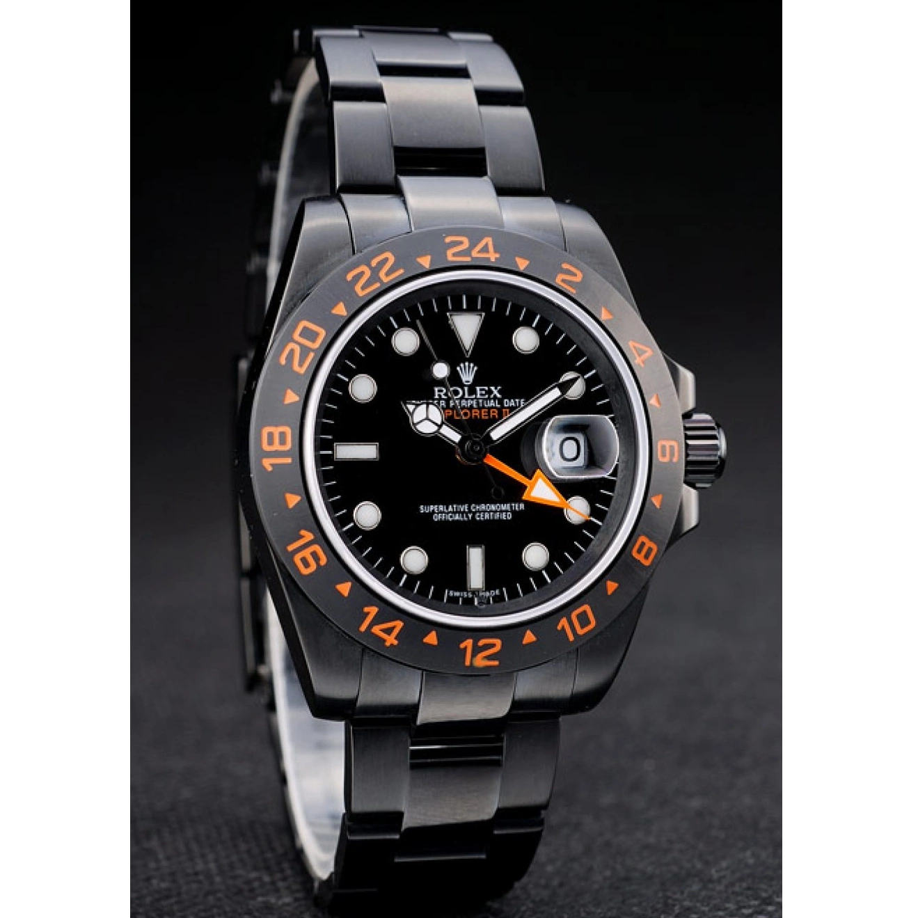 Aaa replica watch Black Black Dial Explorer Rolex Bezel Watch Ceramic 0617